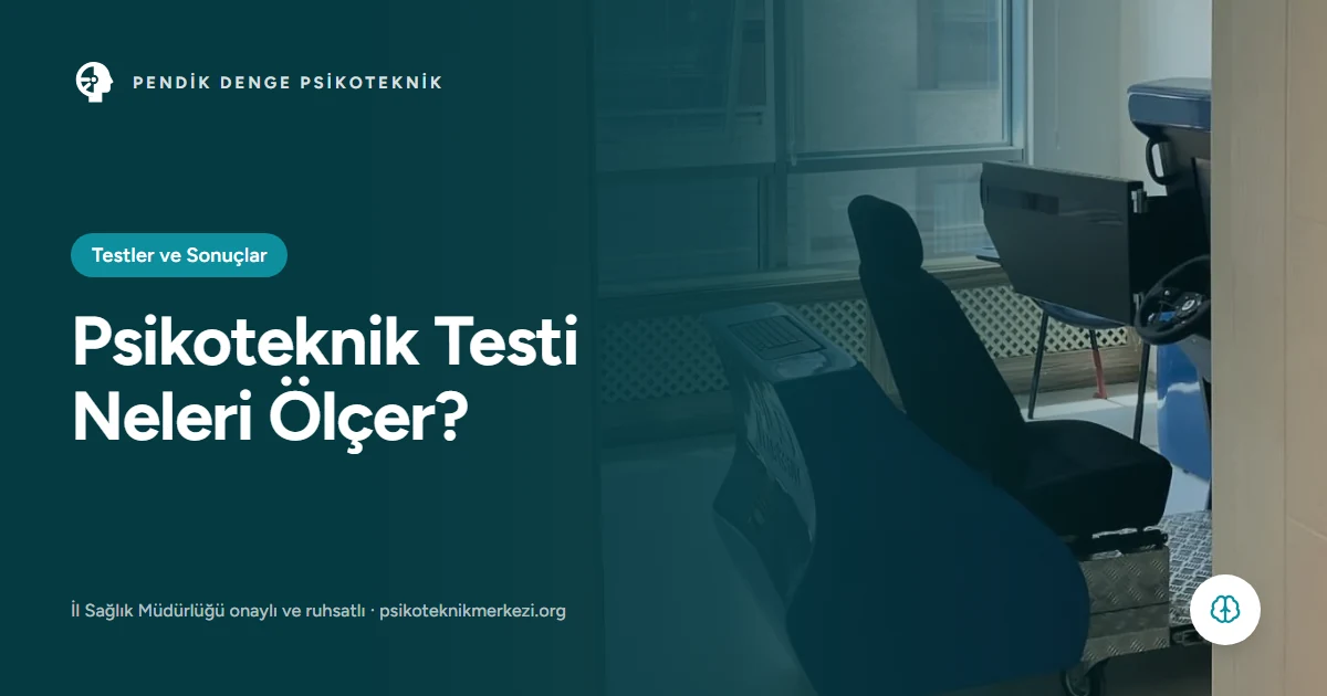 Psikoteknik testi neleri ölçer, sürücü yetenek alanları