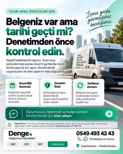 Belgeniz var ama tarihi geçti mi, denetimden önce kontrol edin