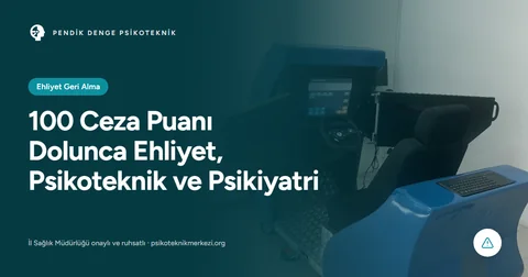 100 Ceza Puanı Dolunca Ehliyet, Psikoteknik ve Psikiyatri