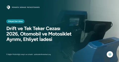 Drift ve Tek Teker Cezası 2026, Otomobil ve Motosiklet Ayrımı, Ehliyet İadesi