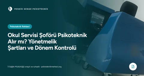 Okul Servisi Şoförü Psikoteknik Alır mı? Yönetmelik Şartları ve Dönem Kontrolü