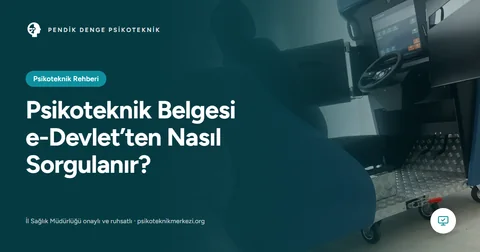 Psikoteknik Belgesi e-Devlet’ten Nasıl Sorgulanır?