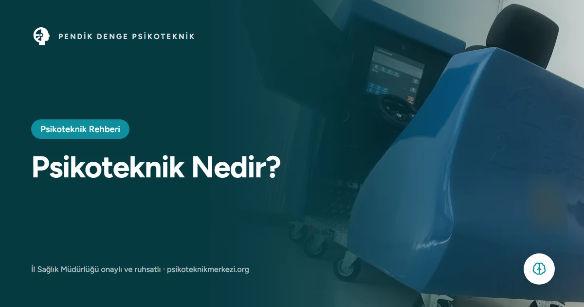 Psikoteknik Nedir? - Pendik Denge Psikoteknik Merkezi
