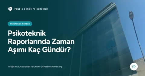 Psikoteknik Raporlarında Zaman Aşımı Kaç Gündür?
