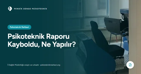 Psikoteknik Raporu Kayboldu, Ne Yapılır?