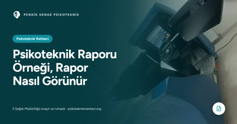 Psikoteknik Raporu Örneği, Rapor Nasıl Görünür