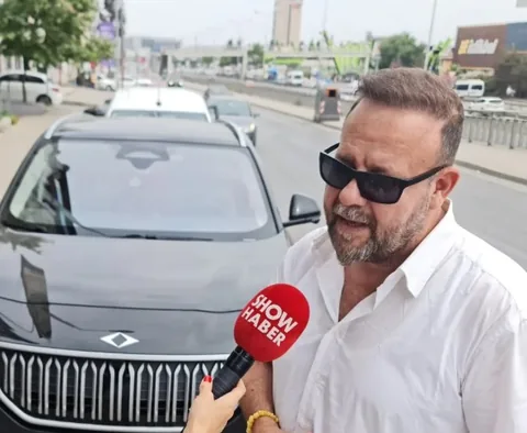 Çetin Büyükçınar, Show Haber’e röportaj verirken
